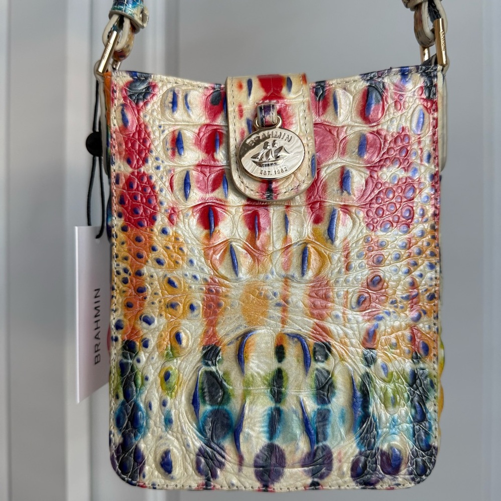 Brahmin Marley Crossbody Bag Celebrate Melbourne Leather